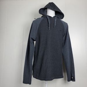 Vans long sleeve knit hooded shirt small